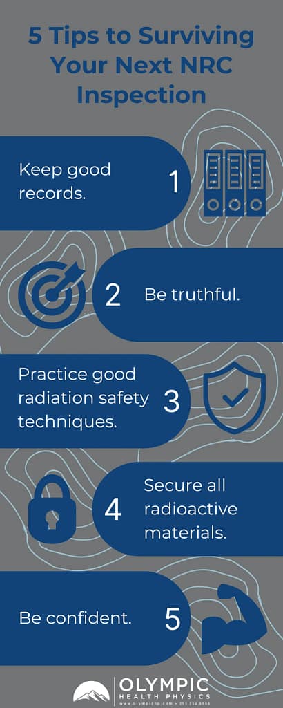 Five Tips to Surviving Your Next NRC Inspection